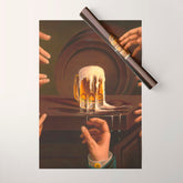 1876 vintage beer advertisement poster for bar, barroom, kitchen, or dining room home wall decor Wrapping Paper