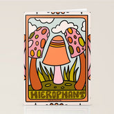5. The Hierophant Mushroom Stationery Card