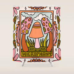 5. The Hierophant Mushroom Shower Curtain