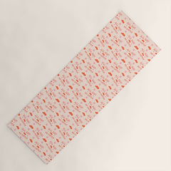 "All hat no cattle" in pink and orange retro western letters Yoga Mat