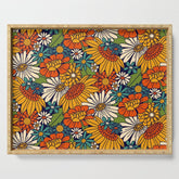 70s Retro Floral - Bold Serving Tray
