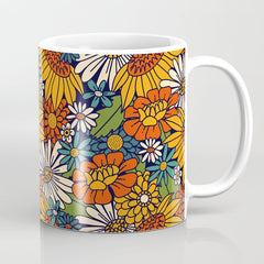 70s Retro Floral - Bold Coffee Mug