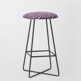 2000s leopard-black on palest pink Stool