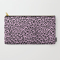 2000s leopard-black on palest pink Carry All Pouch