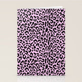 2000s leopard-black on palest pink Stationery Card