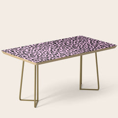 2000s leopard-black on palest pink Coffee Table