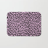 2000s leopard-black on palest pink Bath Mat
