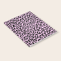 2000s leopard-black on palest pink Notebook