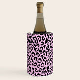 2000s leopard-black on palest pink Wine Chiller