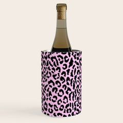 2000s leopard-black on palest pink Wine Chiller