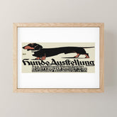 1905 German Dog Show Dachshund Poster Mini Art Print