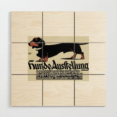 1905 German Dog Show Dachshund Poster Wood Wall Art