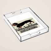 1905 German Dog Show Dachshund Poster Acrylic Tray