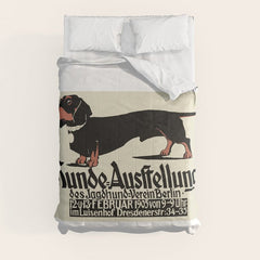 1905 German Dog Show Dachshund Poster Comforter