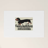 1905 German Dog Show Dachshund Poster Welcome Mat