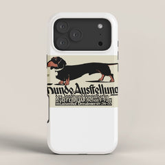 1905 German Dog Show Dachshund Poster iPhone Case