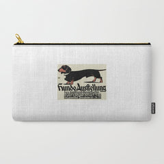 1905 German Dog Show Dachshund Poster Carry All Pouch