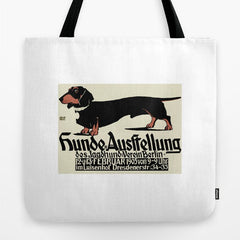 1905 German Dog Show Dachshund Poster Tote Bag