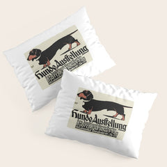 1905 German Dog Show Dachshund Poster Pillow Sham