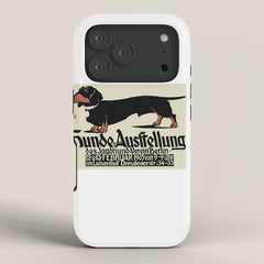 1905 German Dog Show Dachshund Poster iPhone Case