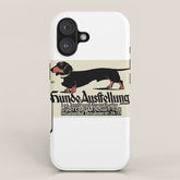 1905 German Dog Show Dachshund Poster iPhone Case