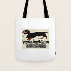 1905 German Dog Show Dachshund Poster Tote Bag