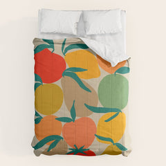 2025 RETRO FRUIT MARKET CALENDAR Comforter