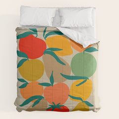 2025 RETRO FRUIT MARKET CALENDAR Comforter