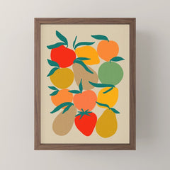 2025 RETRO FRUIT MARKET CALENDAR Mini Art Print