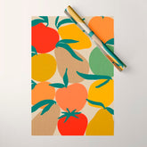 2025 RETRO FRUIT MARKET CALENDAR Wrapping Paper