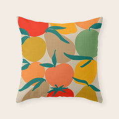 2025 RETRO FRUIT MARKET CALENDAR Throw Pillow