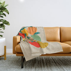 2025 RETRO FRUIT MARKET CALENDAR Throw Blanket