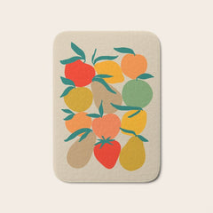 2025 RETRO FRUIT MARKET CALENDAR Bath Mat