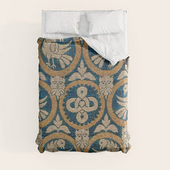 18th Century Spanish Textile Print Duvet Cover