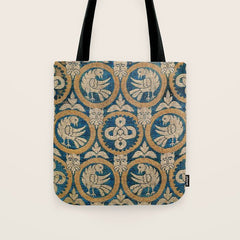 18th Century Spanish Textile Print Tote Bag