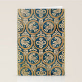 18th Century Spanish Textile Print Stationery Card