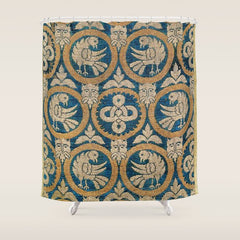18th Century Spanish Textile Print Shower Curtain