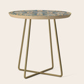 18th Century Spanish Textile Print Side Table