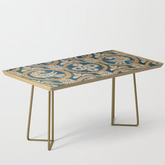 18th Century Spanish Textile Print Coffee Table