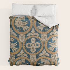 18th Century Spanish Textile Print Comforter