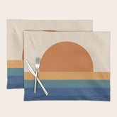 70's Retro Sunset Placemat