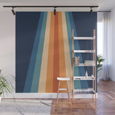 70's Retro Stripes Wall Mural