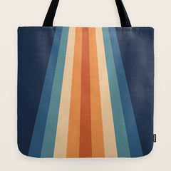 70's Retro Stripes Tote Bag