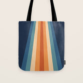 70's Retro Stripes Tote Bag