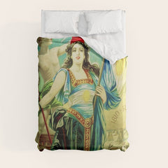 1910 Fernet Branca Liqueur Aperitif Advertisement Poster Print Duvet Cover