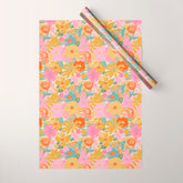 60's Retro Floral Wrapping Paper