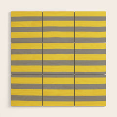 2021 Pantone Stripes Wood Wall Art