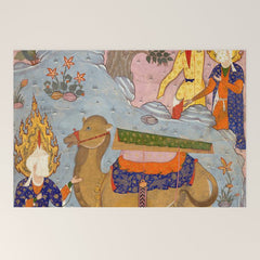 "Coffin of Imam 'Ali", Folio from a Falnama (The Book of Omens) of Ja'far al-Sadiq Welcome Mat