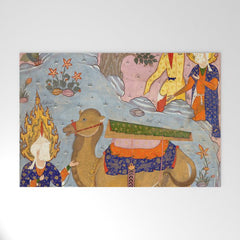 "Coffin of Imam 'Ali", Folio from a Falnama (The Book of Omens) of Ja'far al-Sadiq Welcome Mat