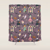 50s Witch Vibes Shower Curtain